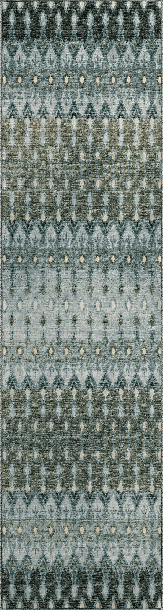 Brisbane BR1 Mineral Blue 2'3" x 7'6" Runner Rug
