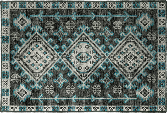 Brisbane BR2 Midnight 1'8" x 2'6" Rug