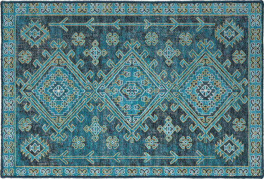 Brisbane BR2 Navy 1'8" x 2'6" Rug