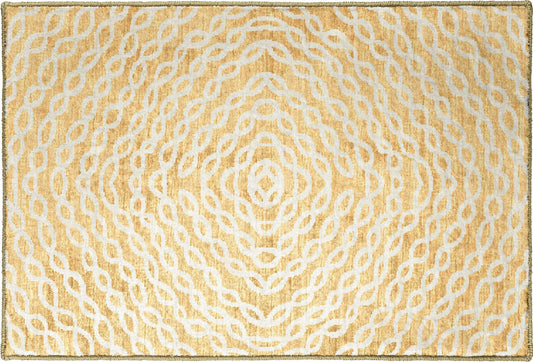 Brisbane BR3 Gold 1'8" x 2'6" Rug