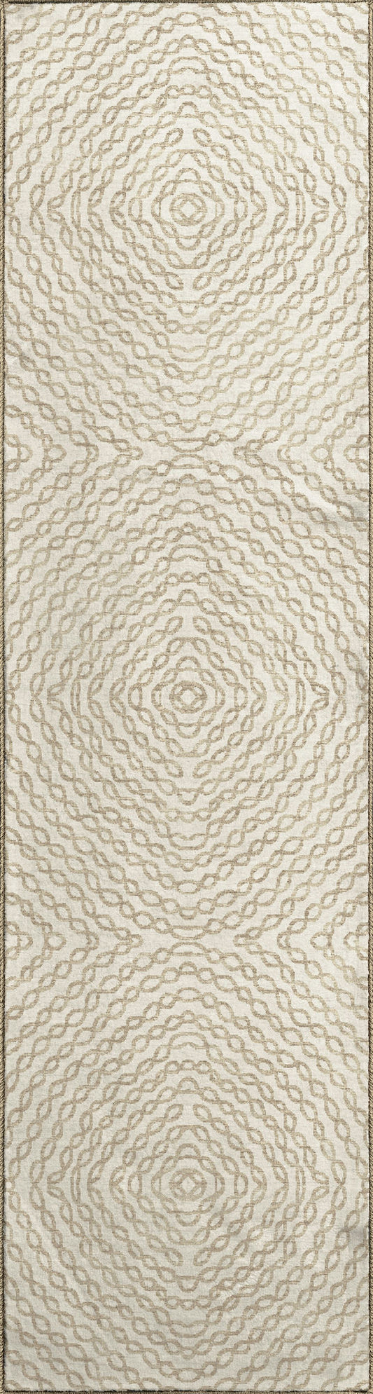 Brisbane BR3 Ivory 2'3" x 7'6" Runner Rug