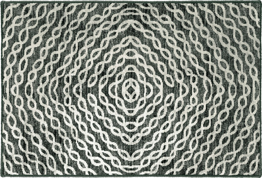 Brisbane BR3 Midnight 1'8" x 2'6" Rug