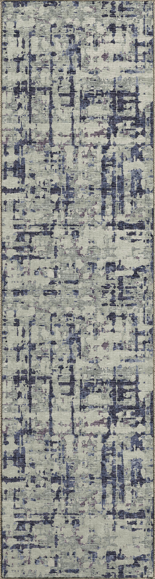 Brisbane BR5 Eggplant 2'3" x 7'6" Runner Rug
