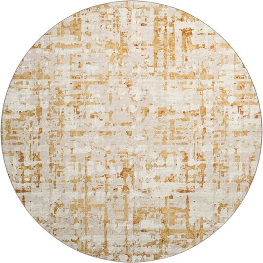 Brisbane BR5 Khaki 8' x 8' Round Rug