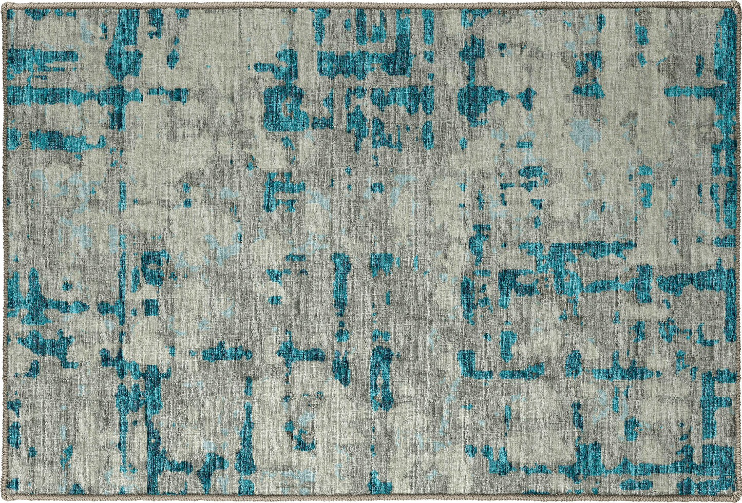 Brisbane BR5 Teal 1'8" x 2'6" Rug