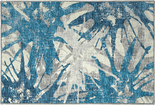 Brisbane BR6 Cobalt 1'8" x 2'6" Rug