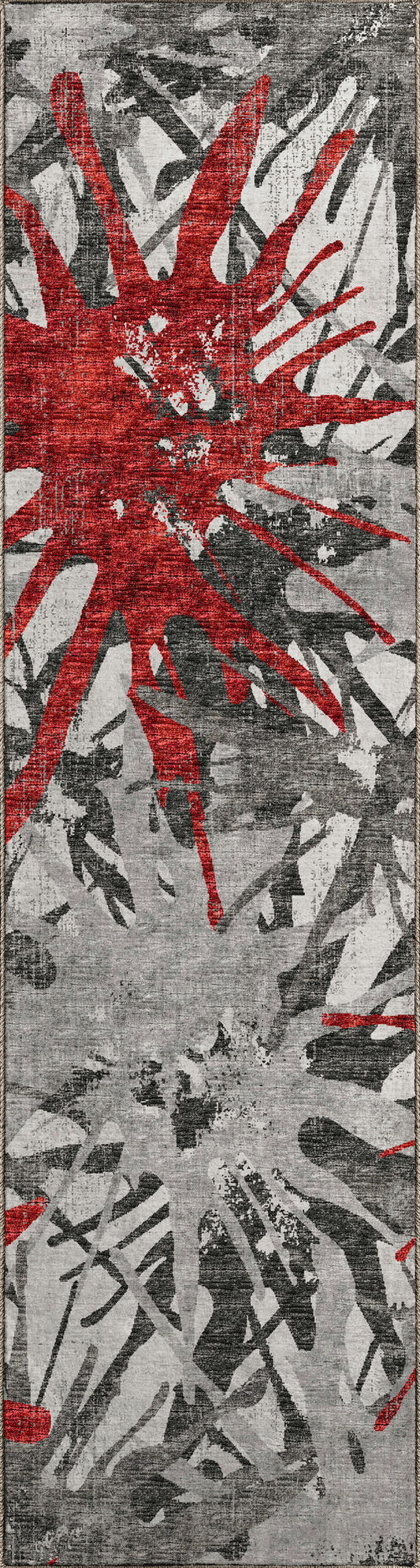 Brisbane BR6 Scarlet 2'3" x 7'6" Runner Rug
