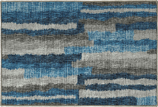 Brisbane BR7 Navy 1'8" x 2'6" Rug