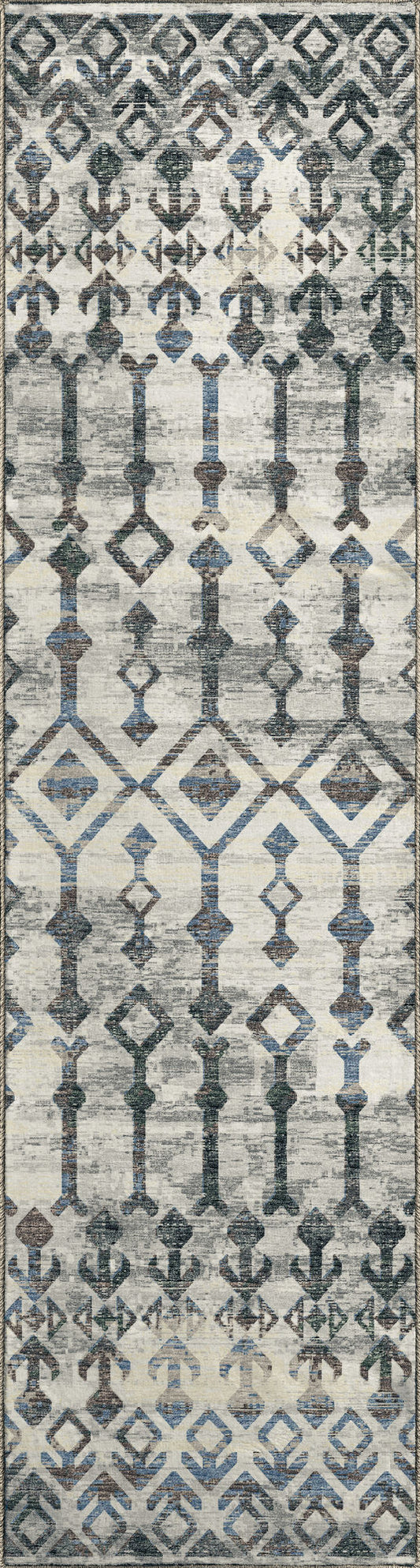 Brisbane BR8 Silver 2'3" x 7'6" Runner Rug