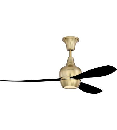 52" Bordeaux Ceiling Fan inSatin Brass, BRD52SB3-FB