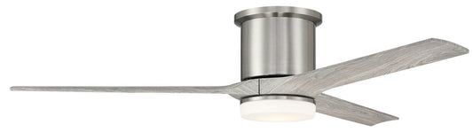 60" Burke, Nickel Finish, Greywood Blades included, Light kit Included
