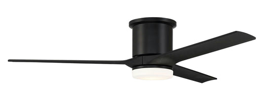 60" Burke, Flat Black Finish, Black Walnut Blades inlcuded, Light kit Included