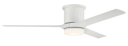 60" Burke, White Finish, White Blades Included, Light Kit Included (Optional)