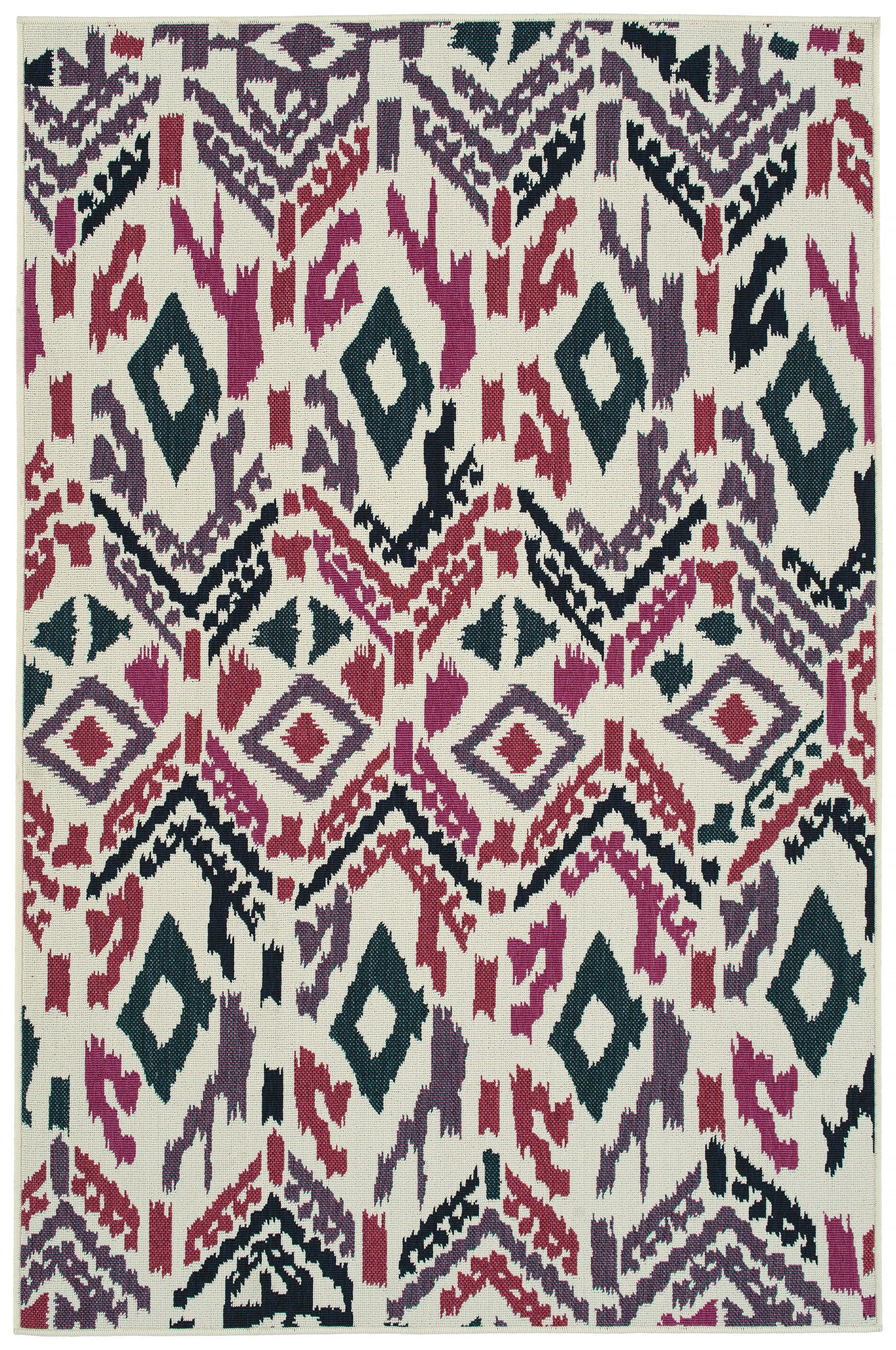 Kaleen Bitki Collection Navy Purple Throw Rug 1'11" x 3'7"