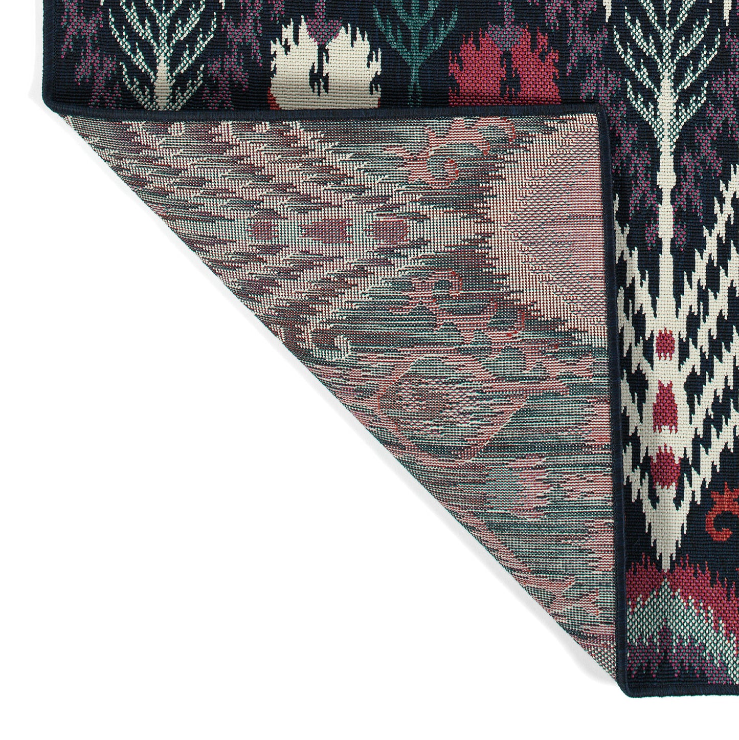 Kaleen Bitki Collection Navy Ivory Area Rug 7'10 x 10'10"