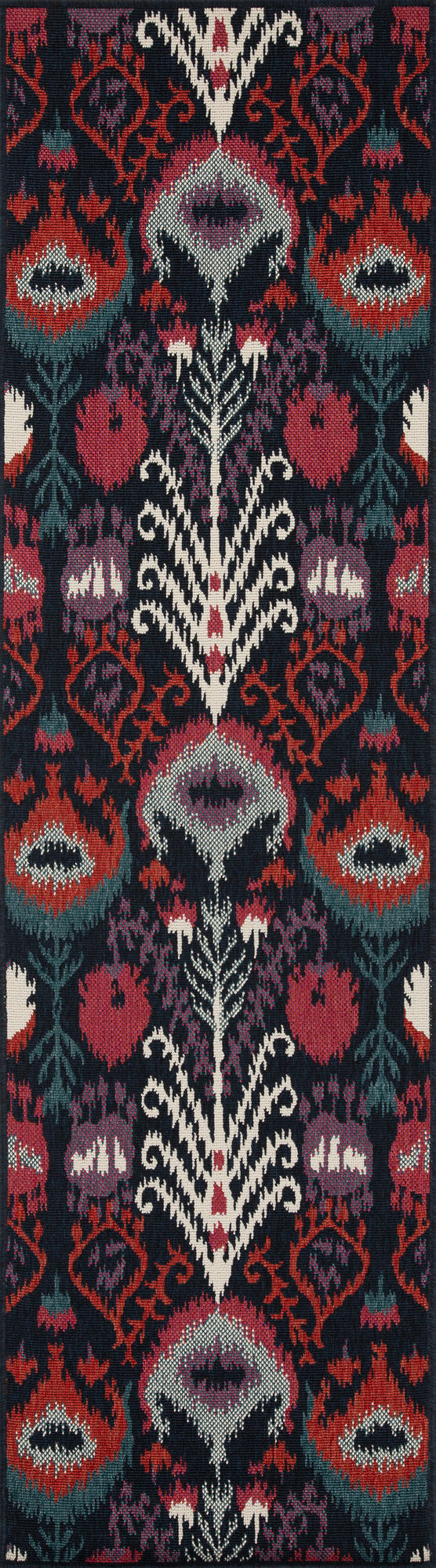 Kaleen Bitki Collection Navy Ivory Throw Rug 1'11" x 3'7"