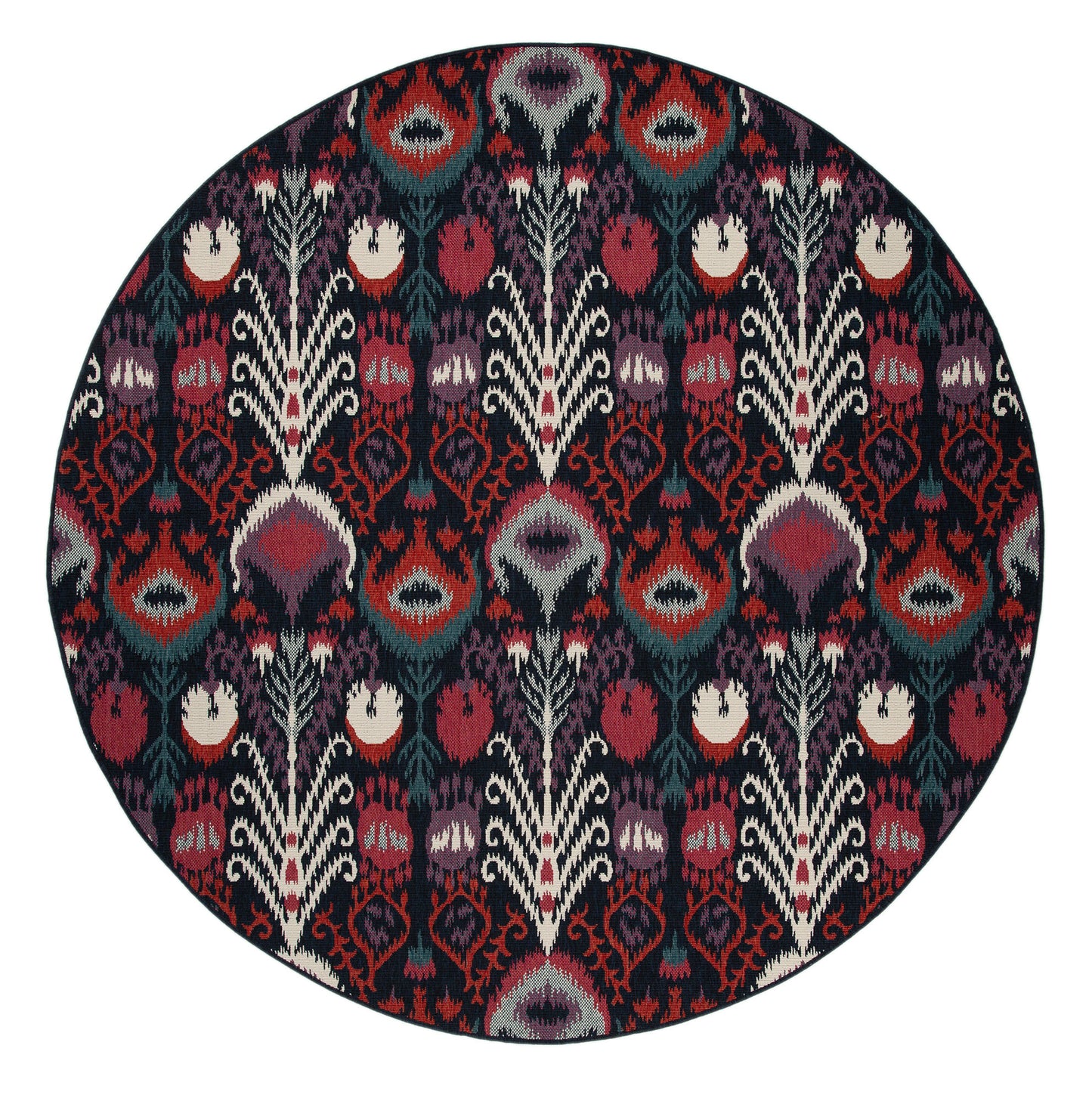 Kaleen Bitki Collection Navy Ivory Area Rug 3'11" x 5'7"