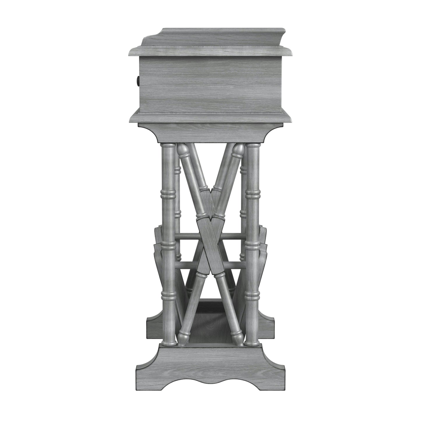 Butler Specialty Company, Cummings End Table with Storage, Gray