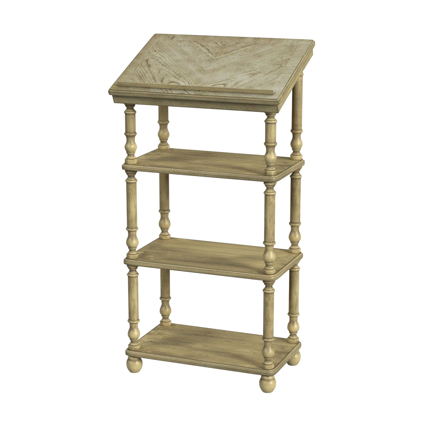 Butler Specialty Company, Alden 4- Tier Library Stand, Beige