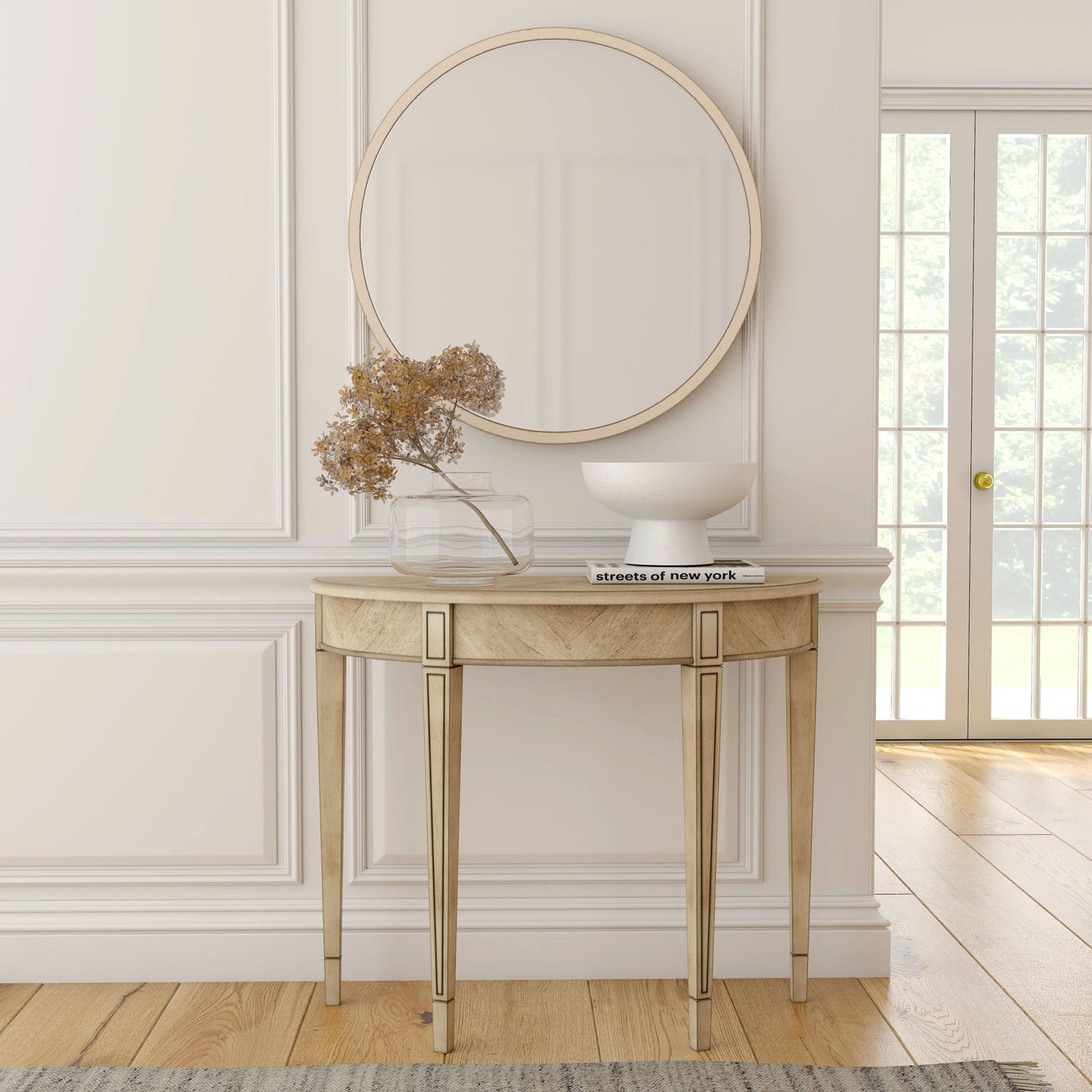 Butler Specialty Company, Hampton Demilune Console Table, Beige