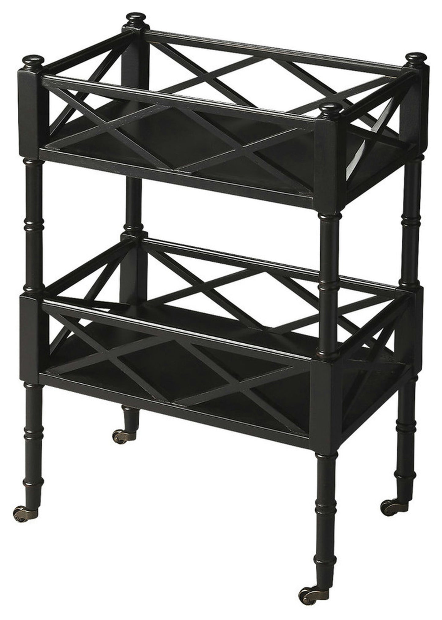 Butler Specialty Company, Foster 2 Tier Bar Cart, Black