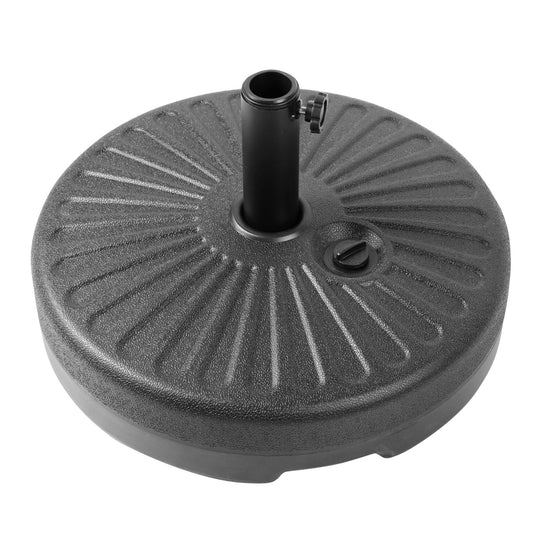 LeisureMod Bovilar Outdoor Patio 20" Round Fillable Free Standing Umbrella Base