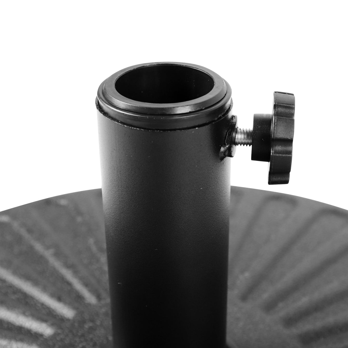 LeisureMod Bovilar Outdoor Patio 20" Round Fillable Free Standing Umbrella Base