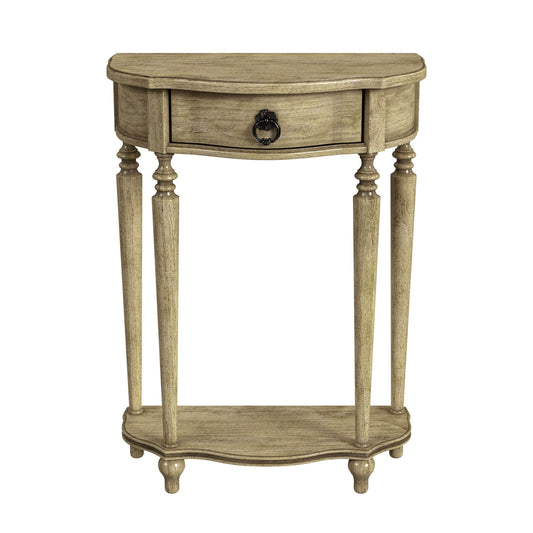 Butler Specialty Company, Ashby Demilune Console Table with Storage, Beige