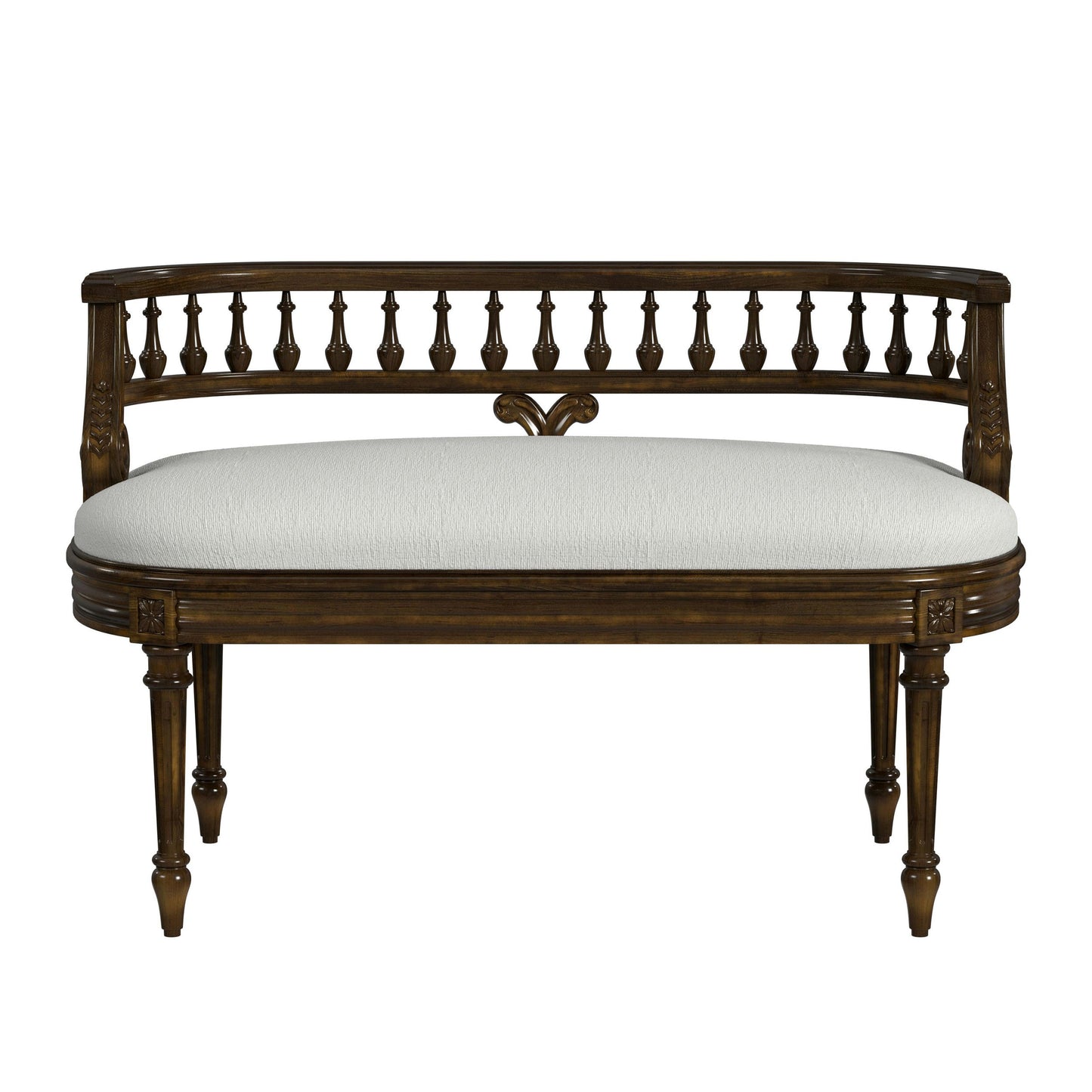 Butler Specialty Company, Hathaway 37" Upholstered Bench, Antique Cherry