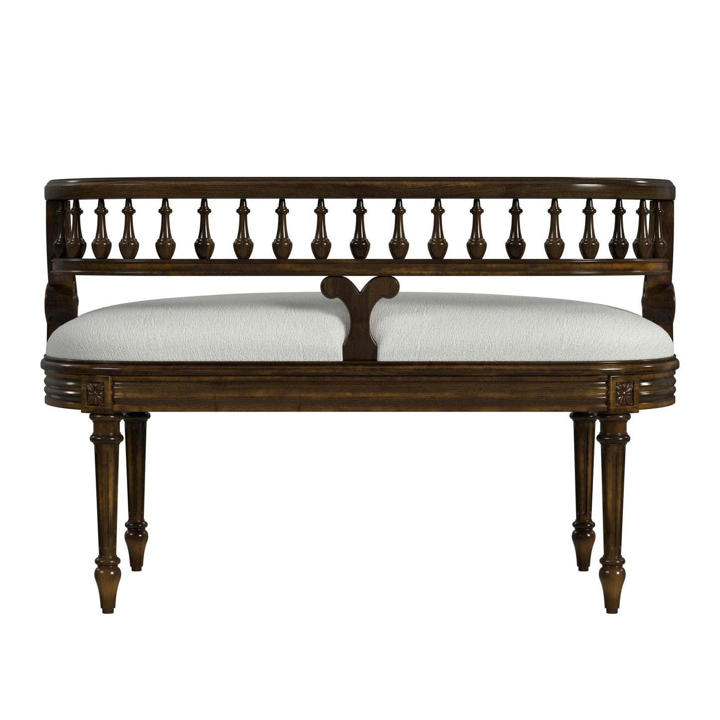 Butler Specialty Company, Hathaway 37" Upholstered Bench, Antique Cherry