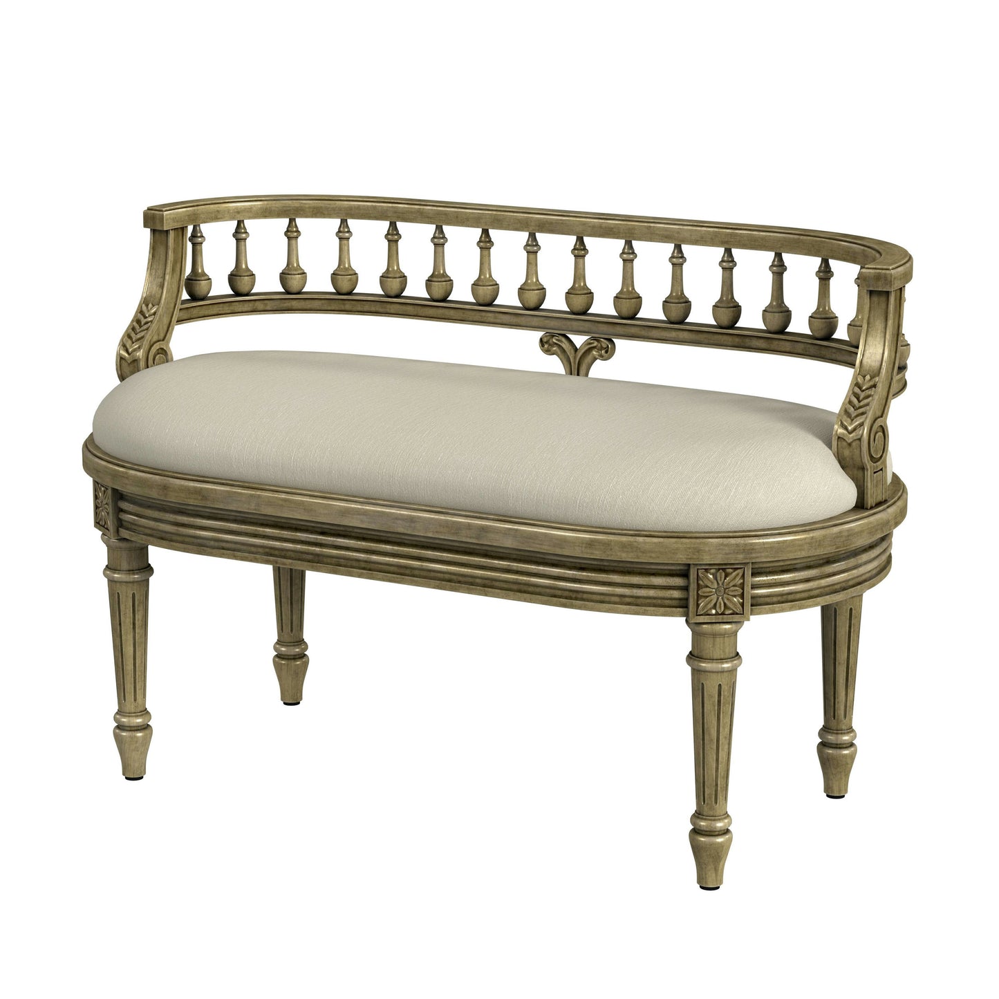 Butler Specialty Company, Hathaway 37" Upholstered Bench, Beige