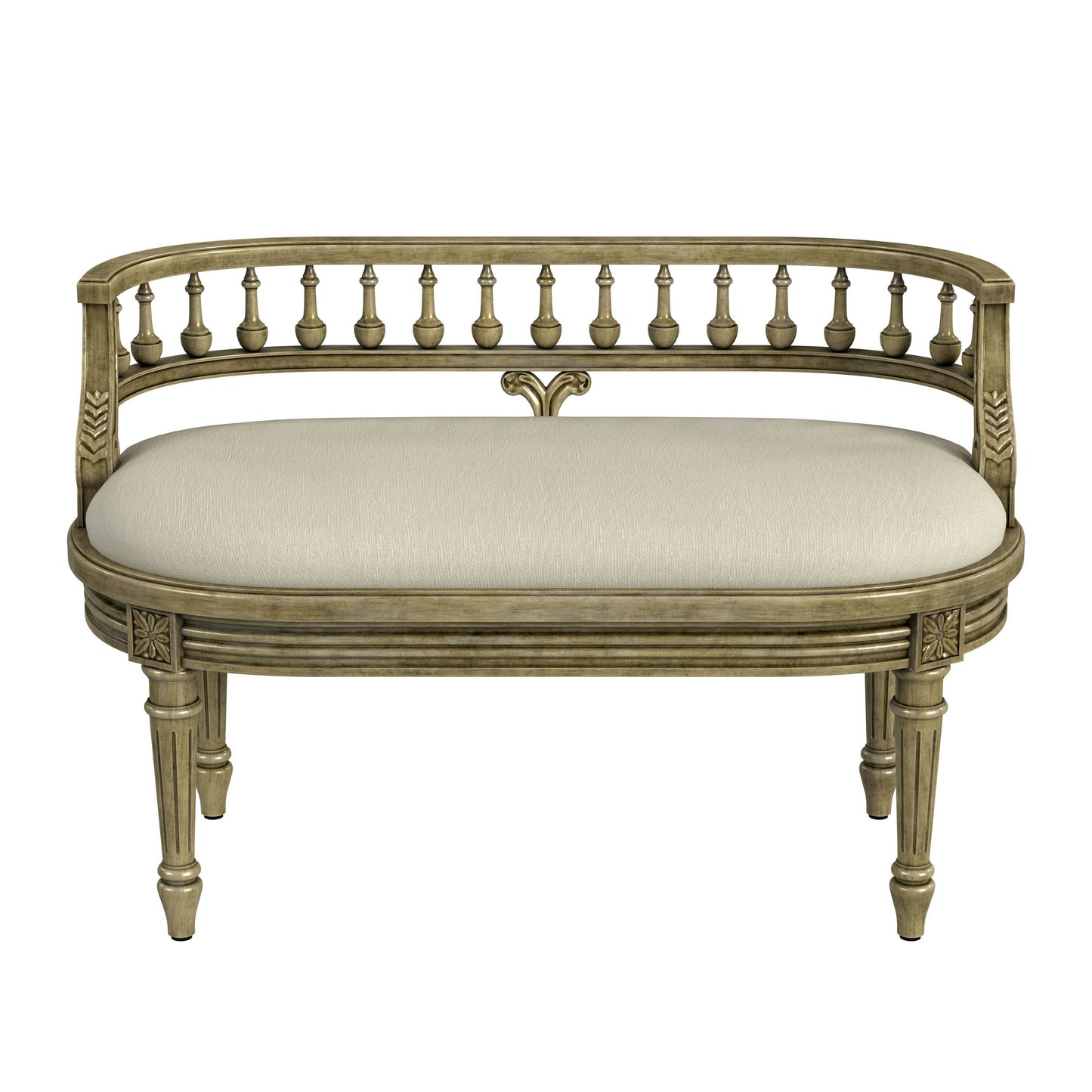 Butler Specialty Company, Hathaway 37" Upholstered Bench, Beige