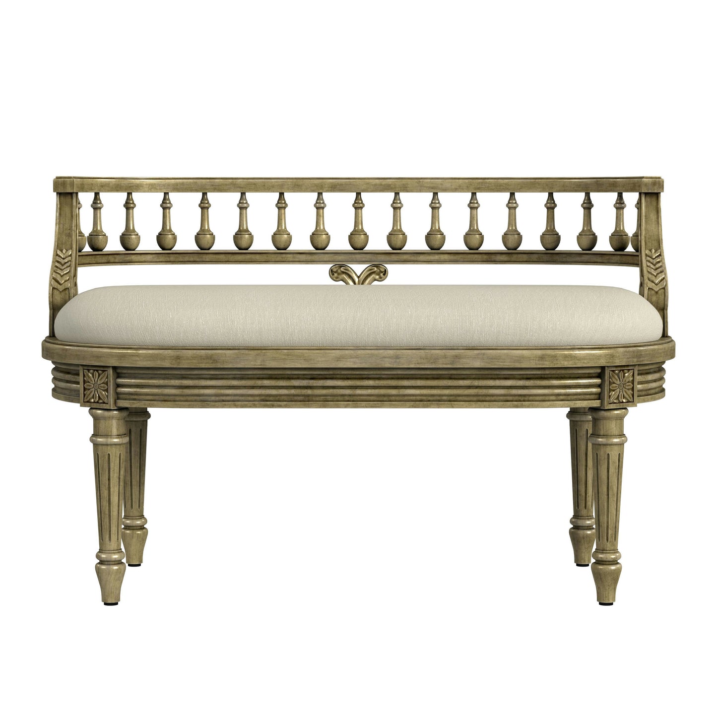 Butler Specialty Company, Hathaway 37" Upholstered Bench, Beige