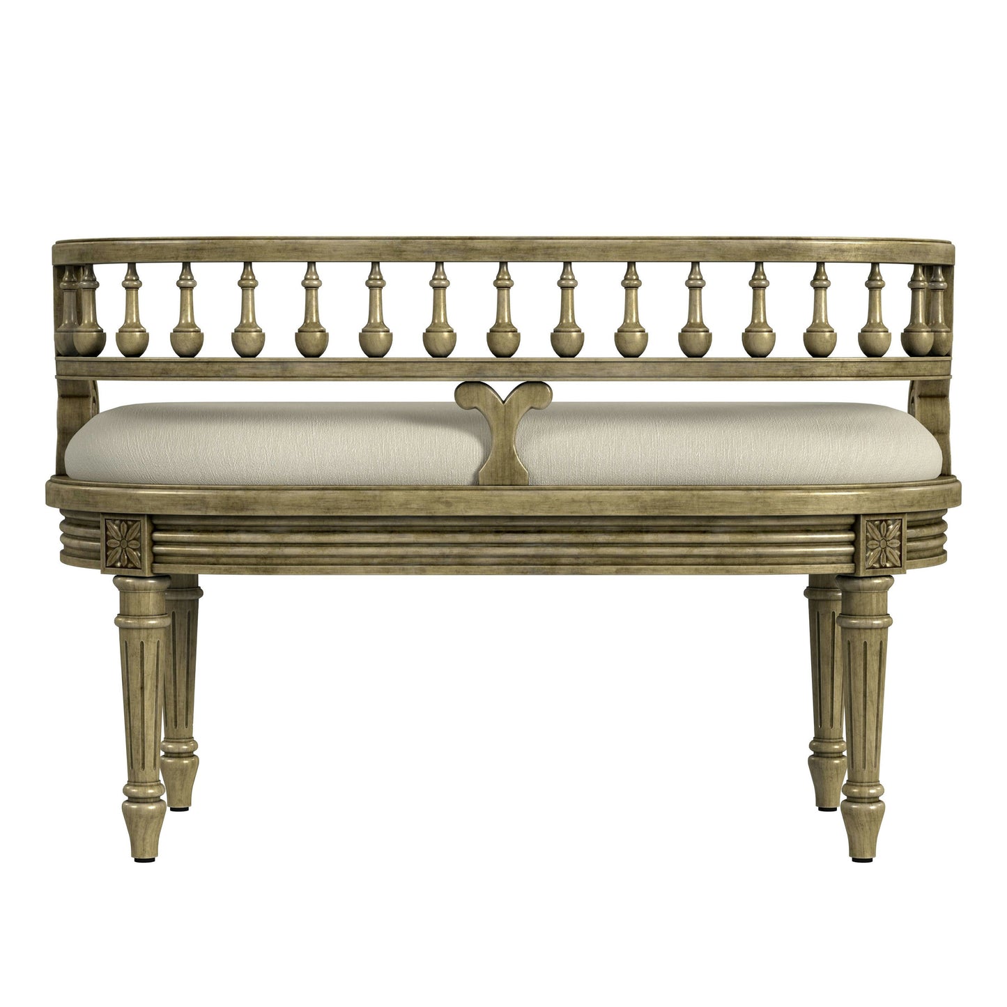 Butler Specialty Company, Hathaway 37" Upholstered Bench, Beige