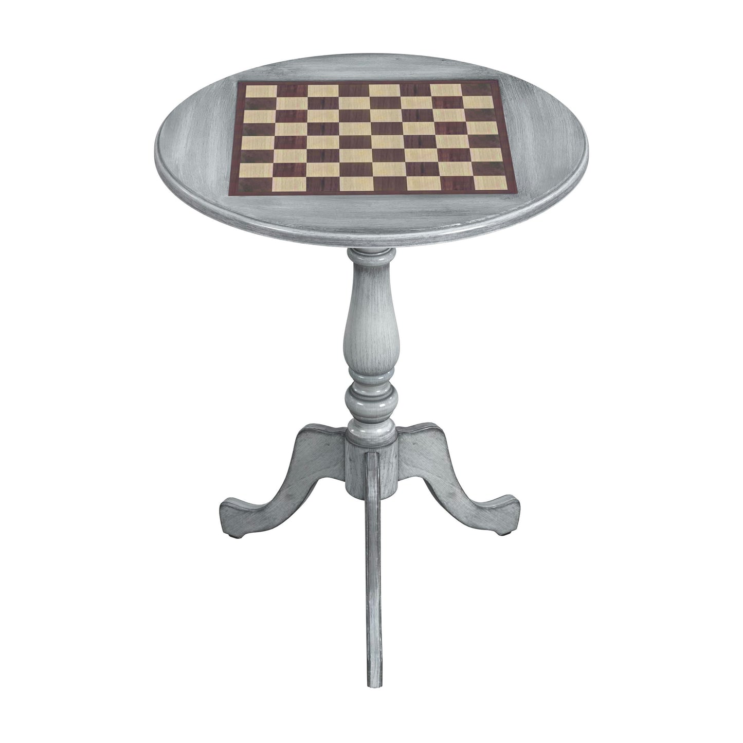 Butler Specialty Company, Colbert 22" Round Pedestal Game Table, Gray