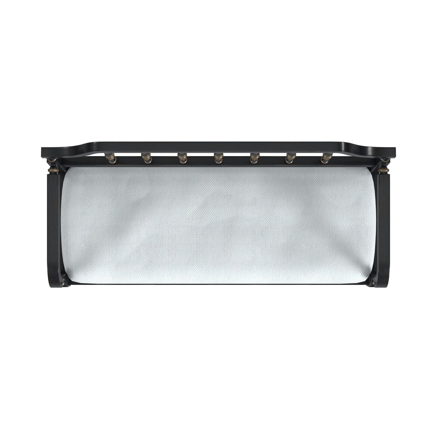 Butler Specialty Company, Emilia Cafe Noir Upholstered 38"W Bench, Black