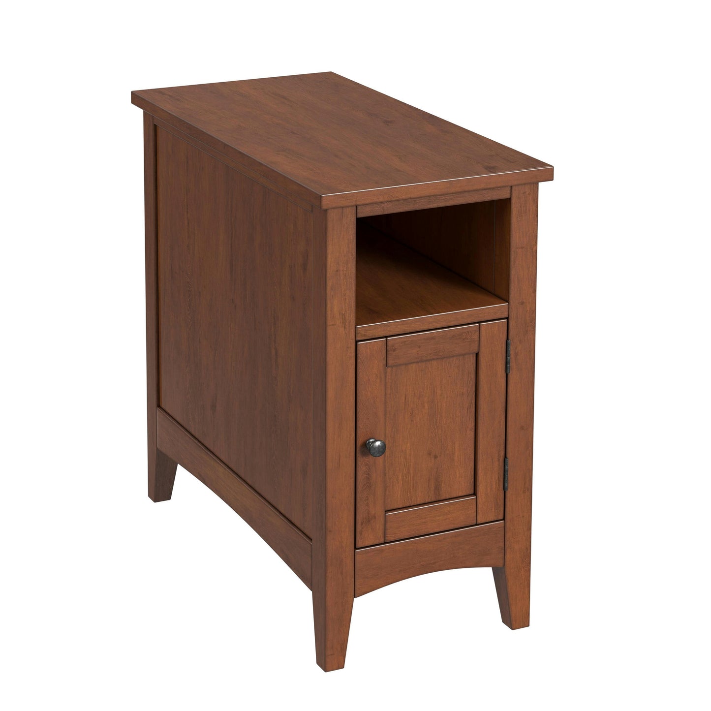 Butler Specialty Company, Avina Burl1 Door Side Table, Medium Brown