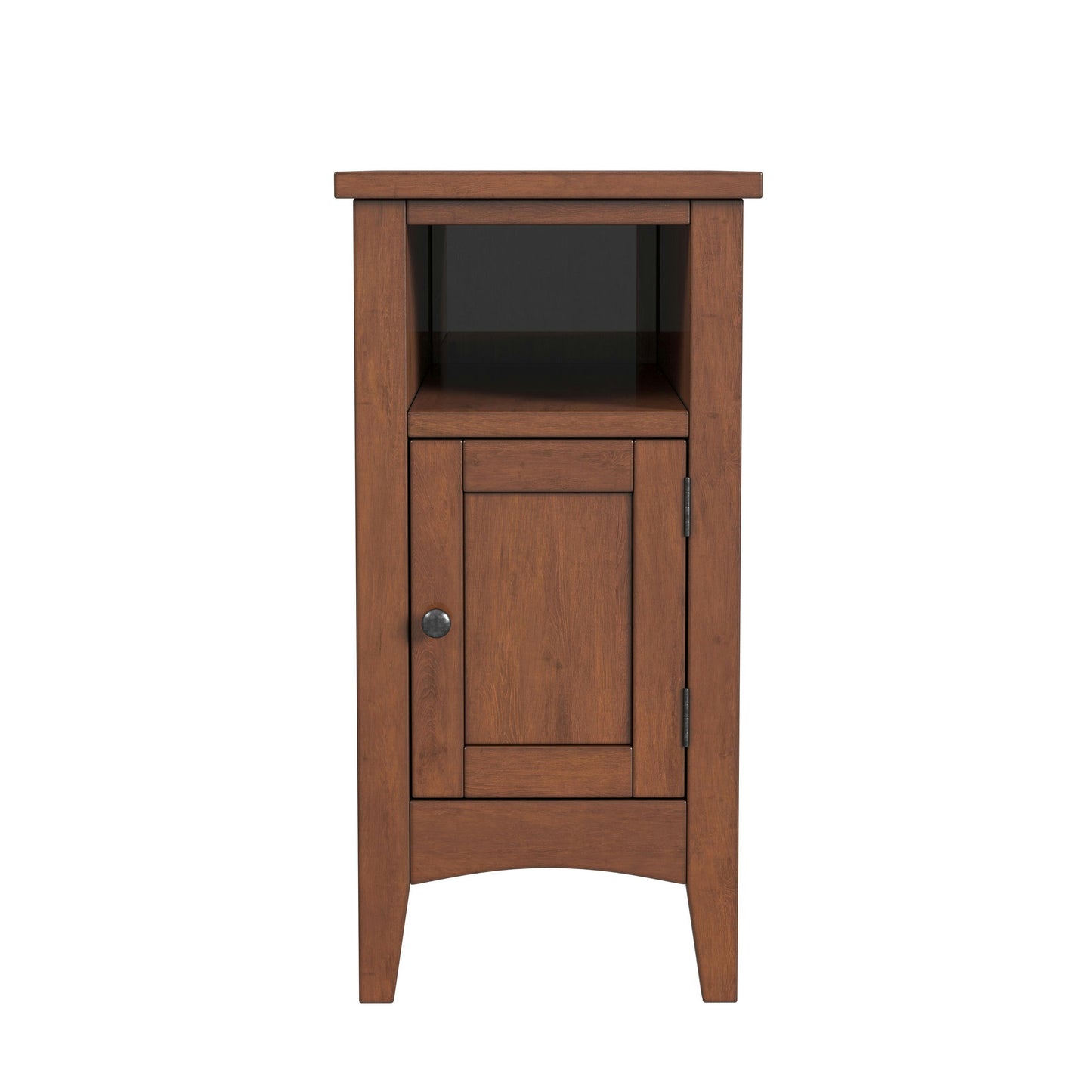 Butler Specialty Company, Avina Burl1 Door Side Table, Medium Brown