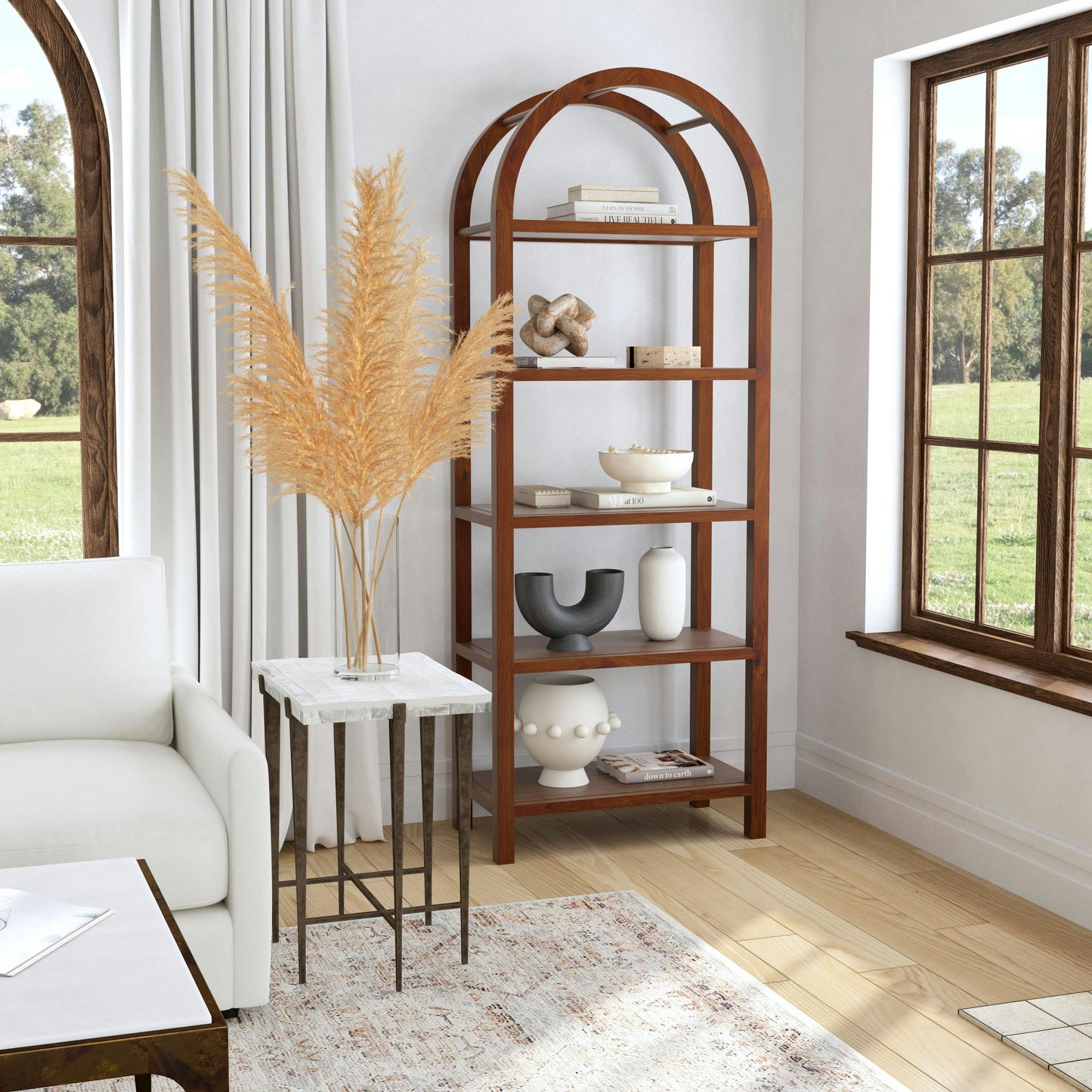 Butler Specialty Company, Aila Arched 5 Tier Etagere, Brown