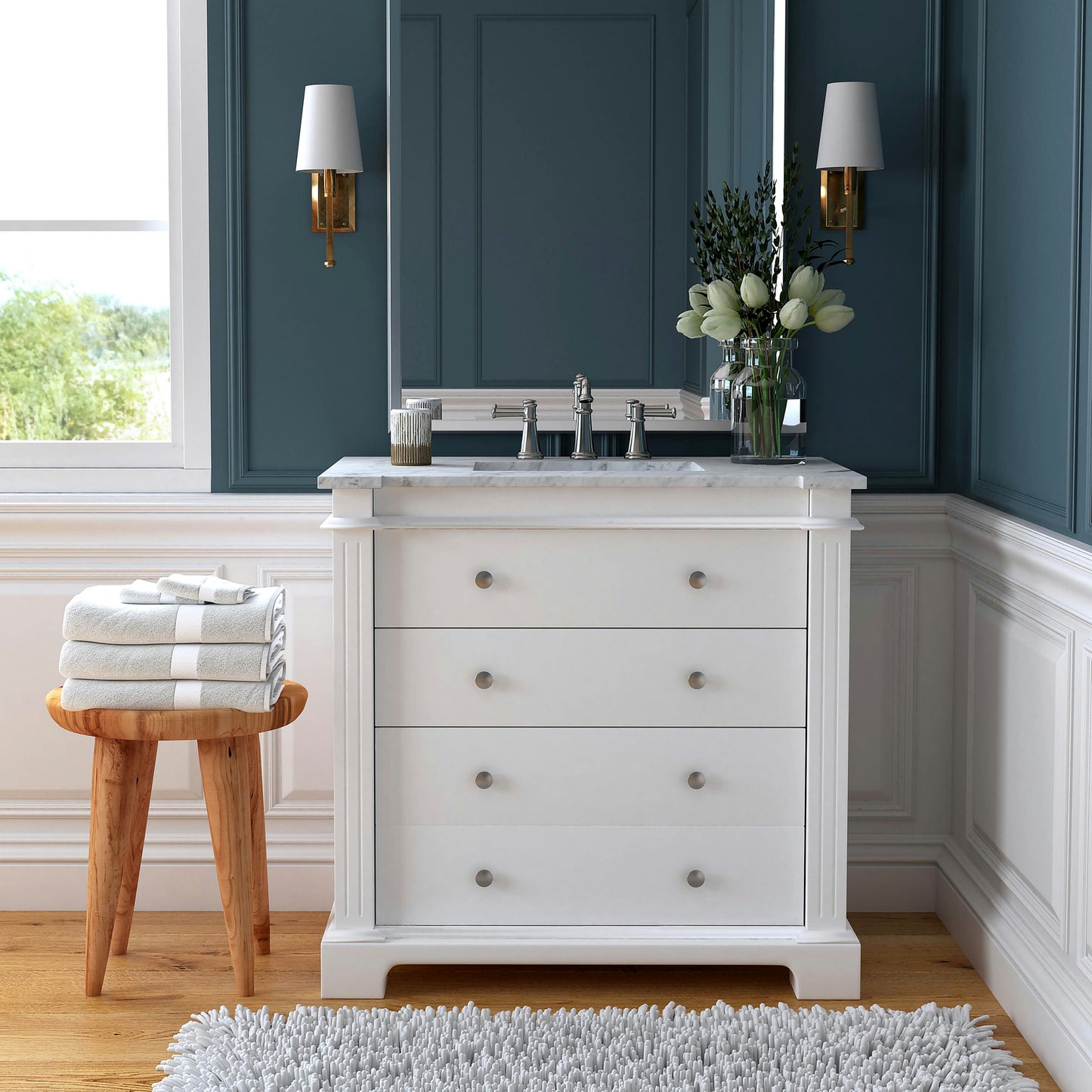 Butler Specialty Company, Hanson 36" Single Bathroom Vanity Set, White