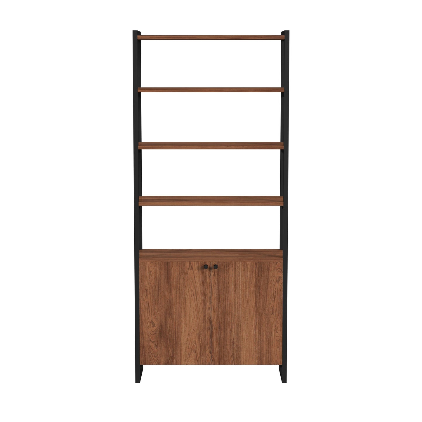 Butler Specialty Company, Drake 73" Two Door Walnut Bookcase, Brown