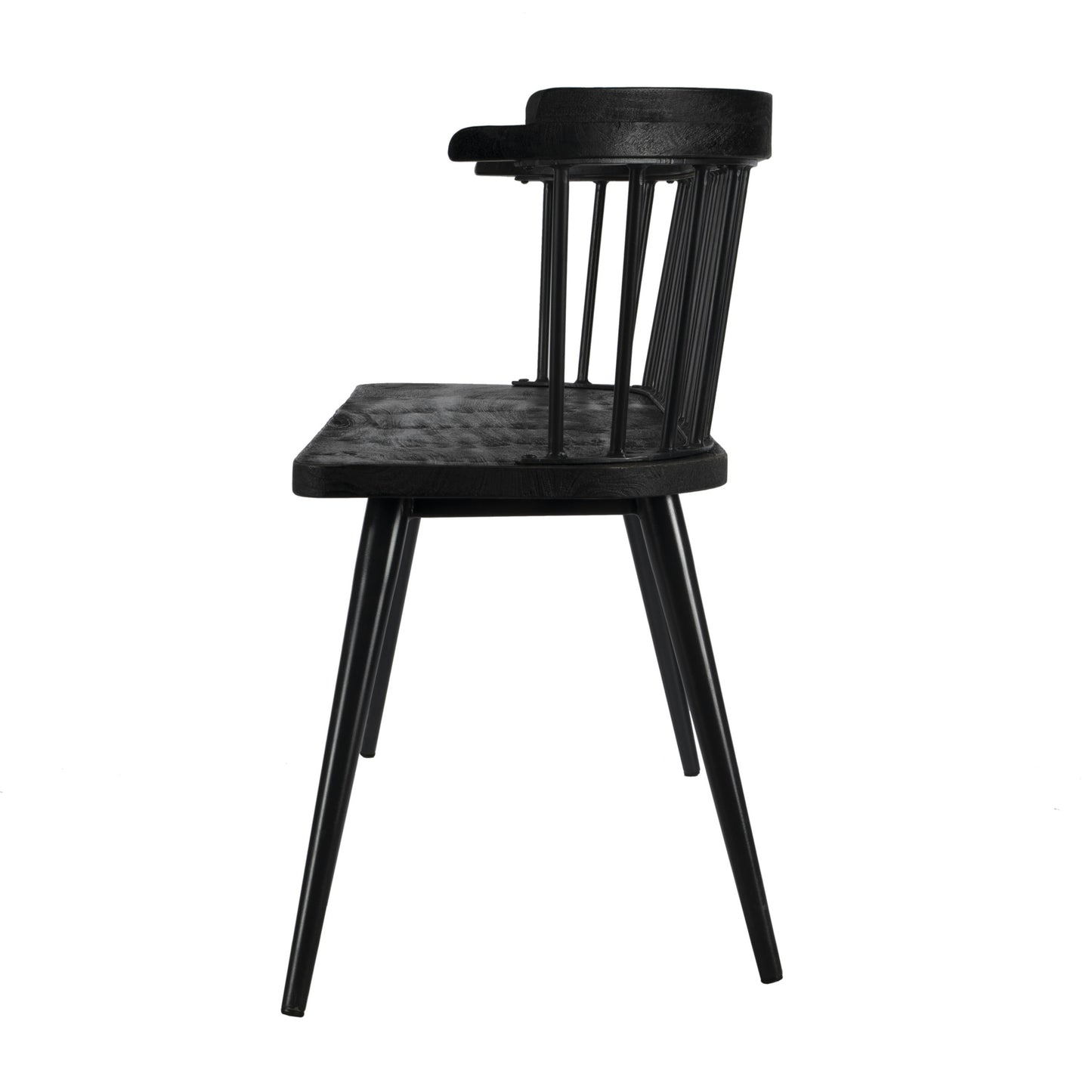 Butler Specialty Company, Tempe Mango Wood Spindle Back 51.25"W Bench, Black