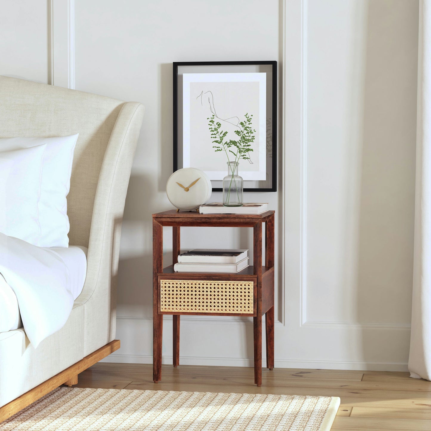 Butler Specialty Company, Vardo 1 Drawer Cane Nightstand, Multi