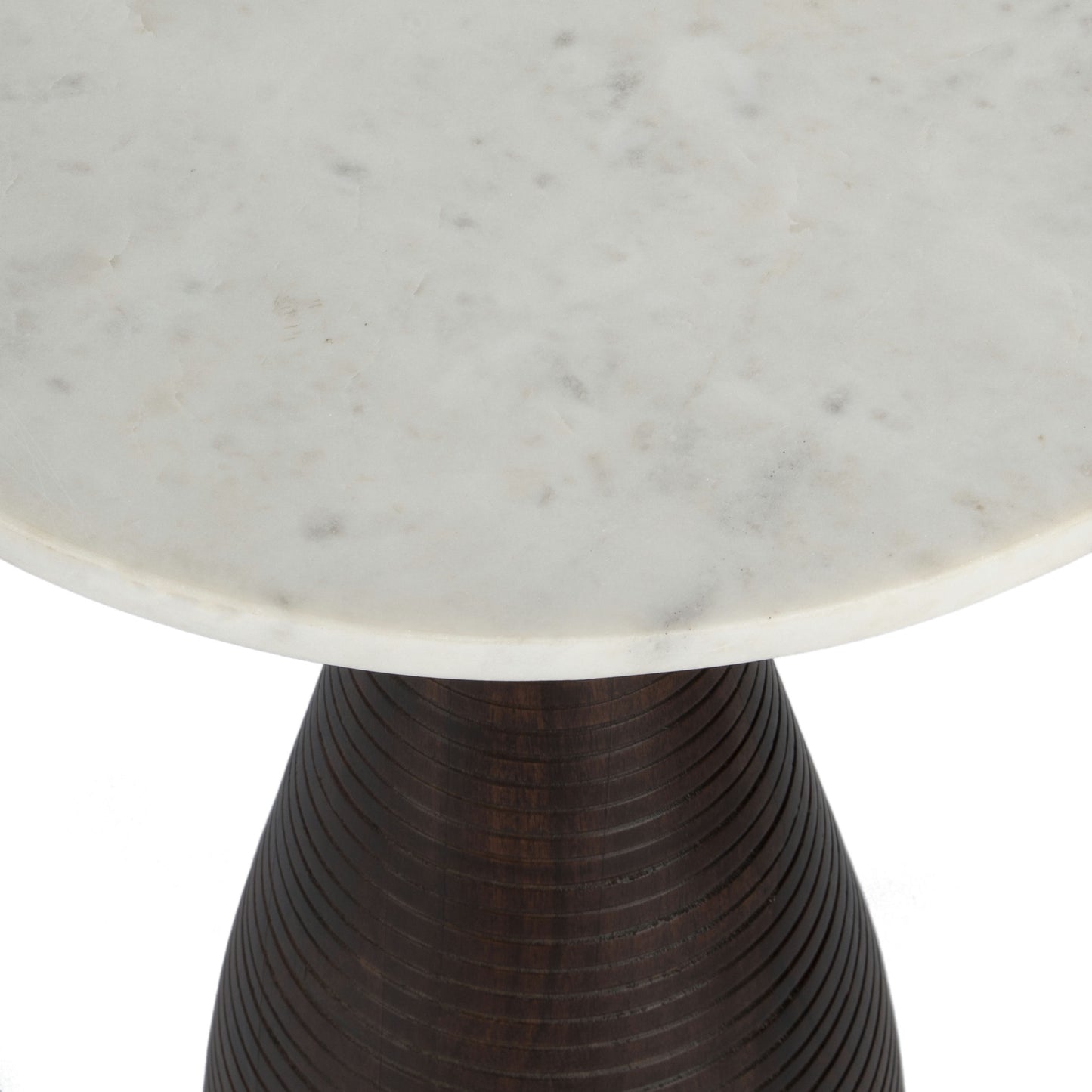 Butler Specialty Company, Julia Marble Pedestal End Table, Brown