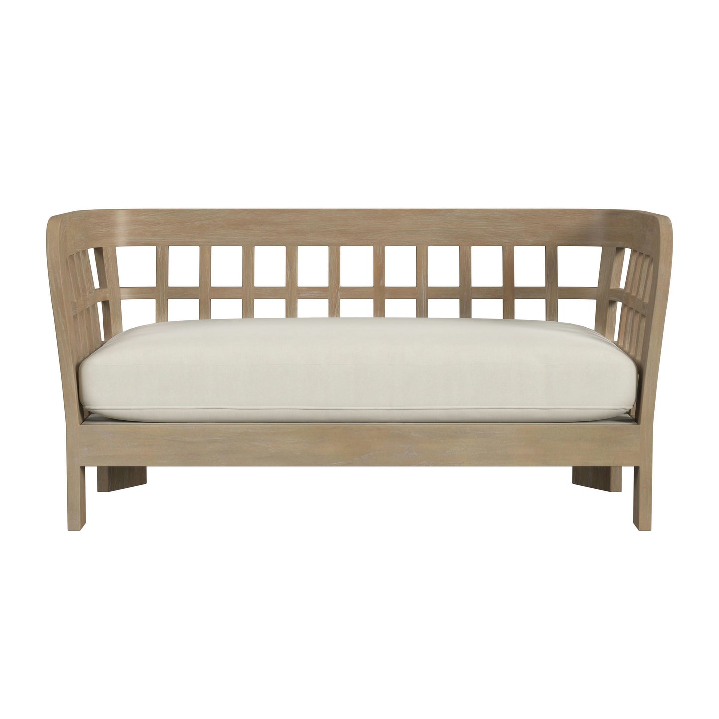 Butler Specialty Company, Monhegan Teak Outdoor Loveseat, Natural