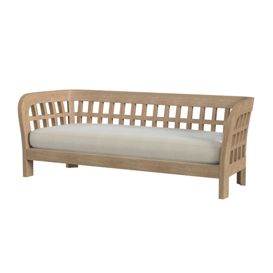 Butler Specialty Company, Monhegan Teak Outdoor Sofa, Natural