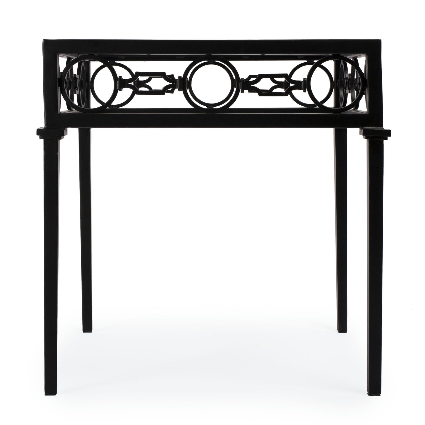 Butler Specialty Company, Southport Iron Upholstered Outdoor End Table, Black