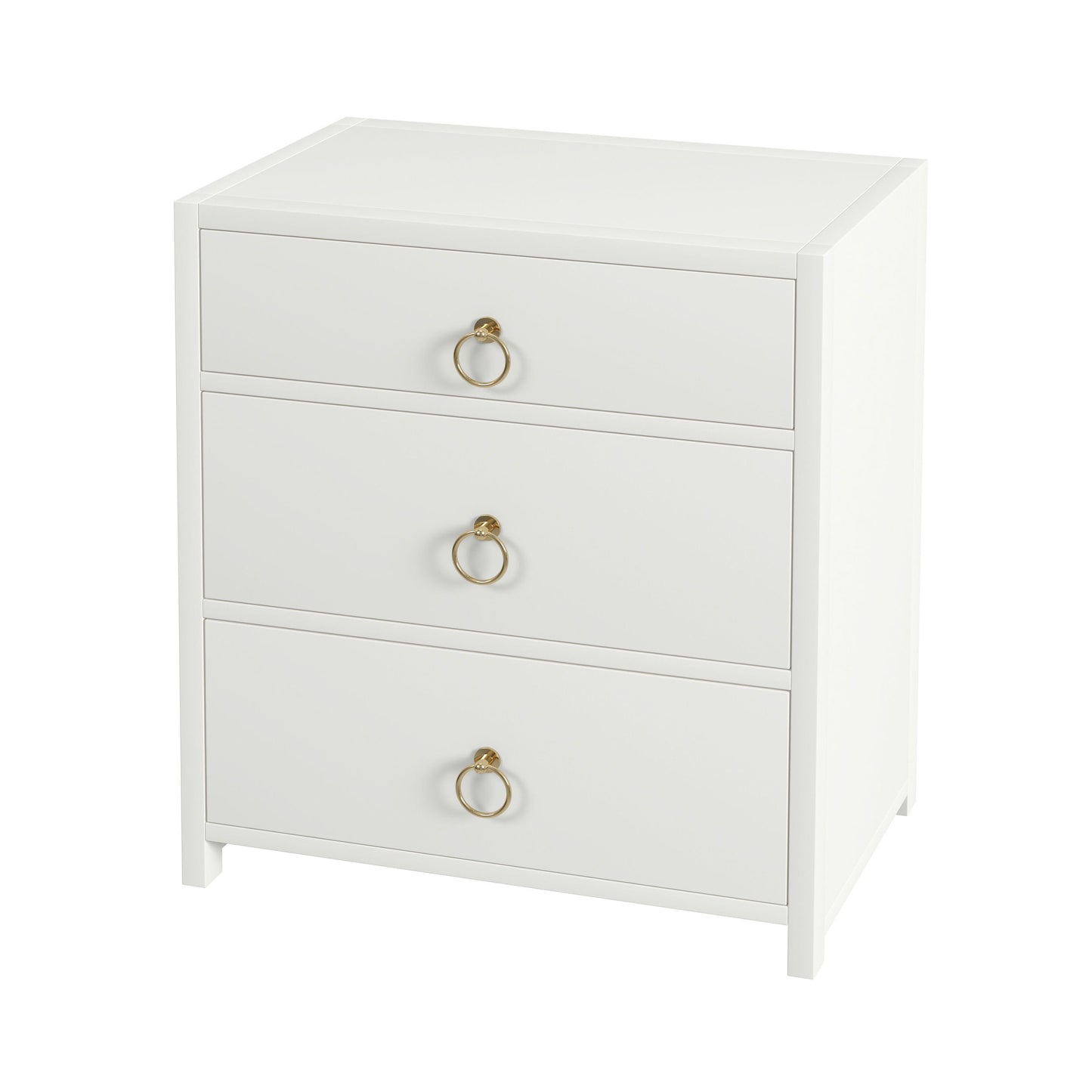 Butler Specialty Company, Lark 3 Drawer Nightstand, White