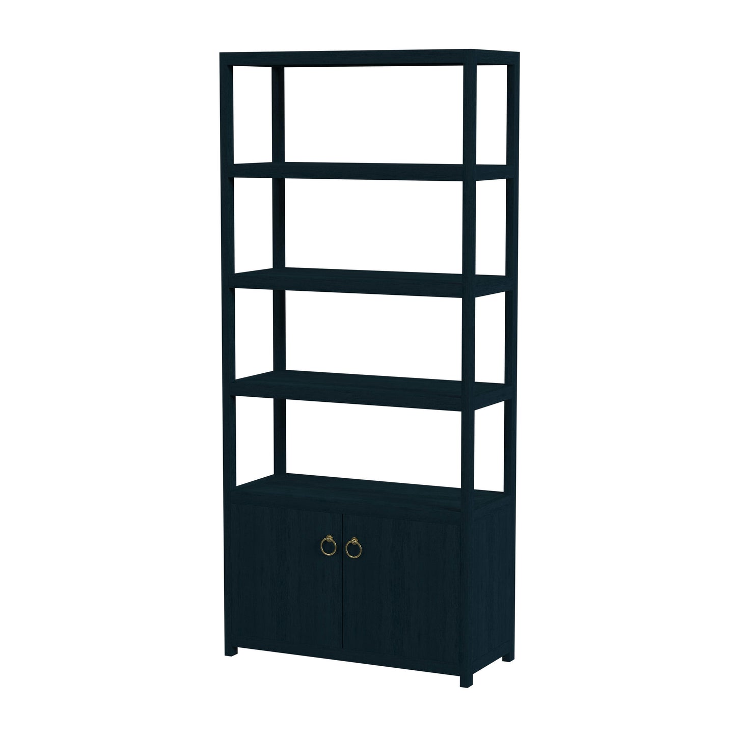 Butler Specialty Company, Lark 4- Tier Etagere Bookcase Cabinet, Blue, Dark Navy