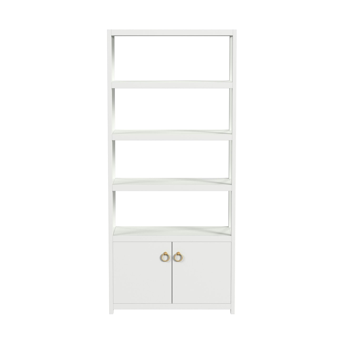 Butler Specialty Company, Lark 4- Tier Etagere Bookcase Cabinet, White